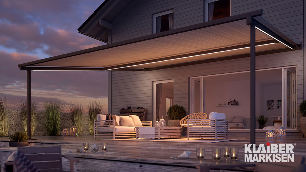 Pergolamarkise PERGOLINO P3600 | KLAIBER Sonnen- und Wetterschutztechnik GmbH