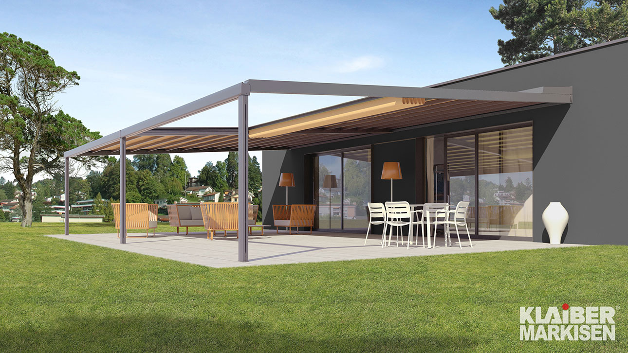 Pergolamarkise RIVERA P5000 | KLAIBER Sonnen- und Wetterschutztechnik GmbH